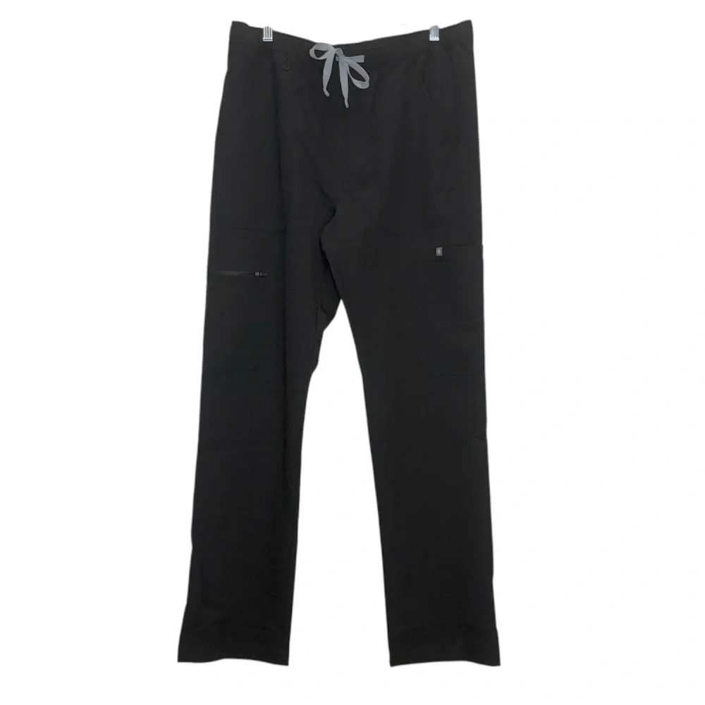 Figs Men’s Cairo Black Cargo Scrub Pants Size L